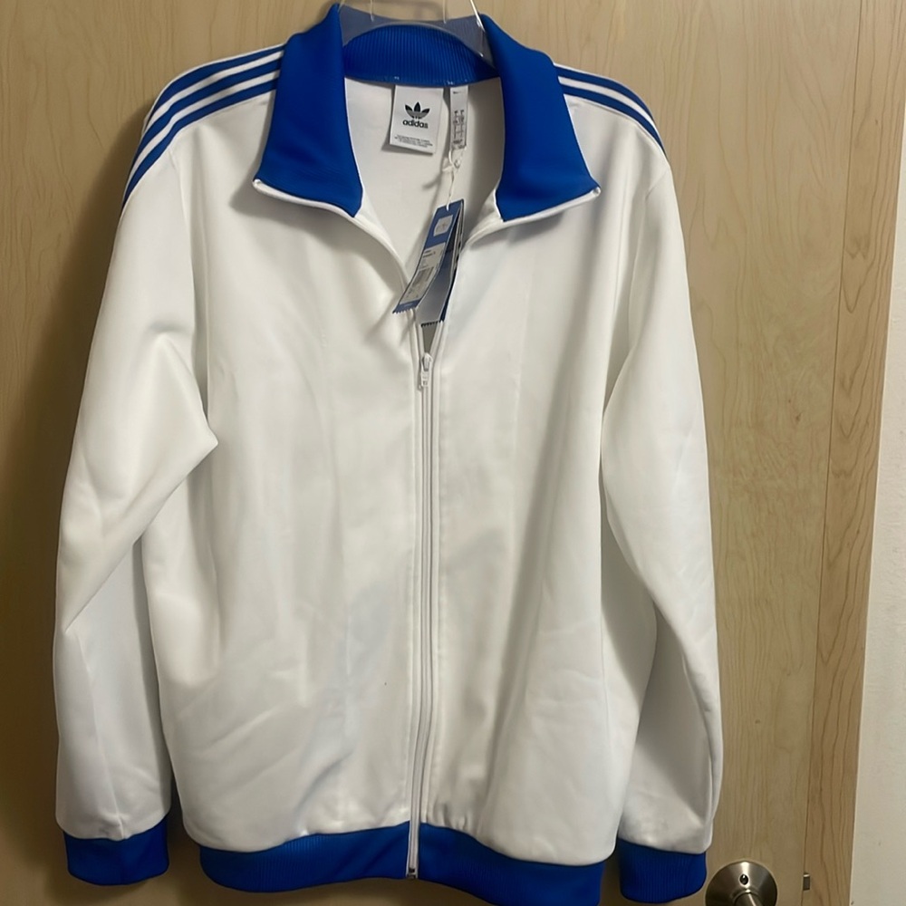 Adidas Blue/White Men’s Large Breckenbauer Track Suit Brand New with Tags